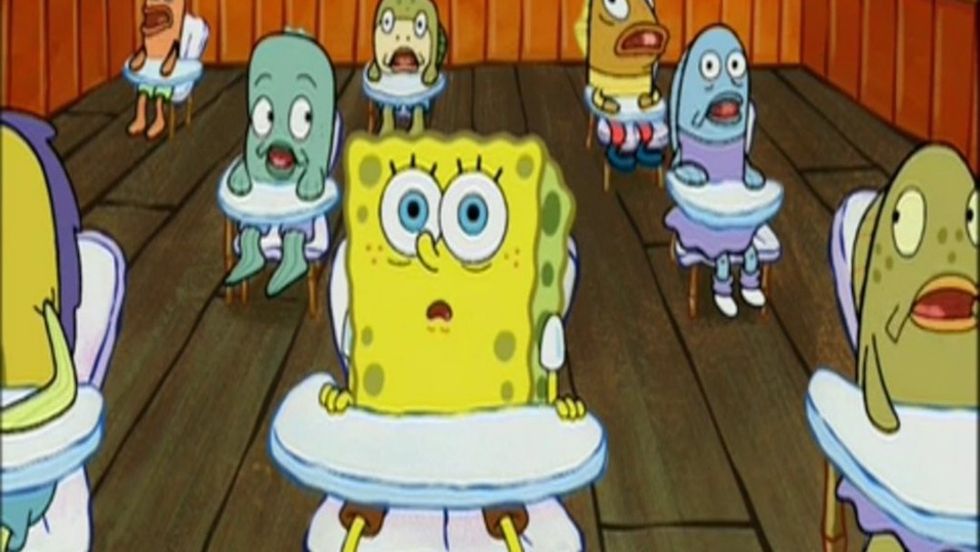 The 9 Stages Of Finals Week As Told By SpongeBob, For When You've Hit Bikini-Bottom