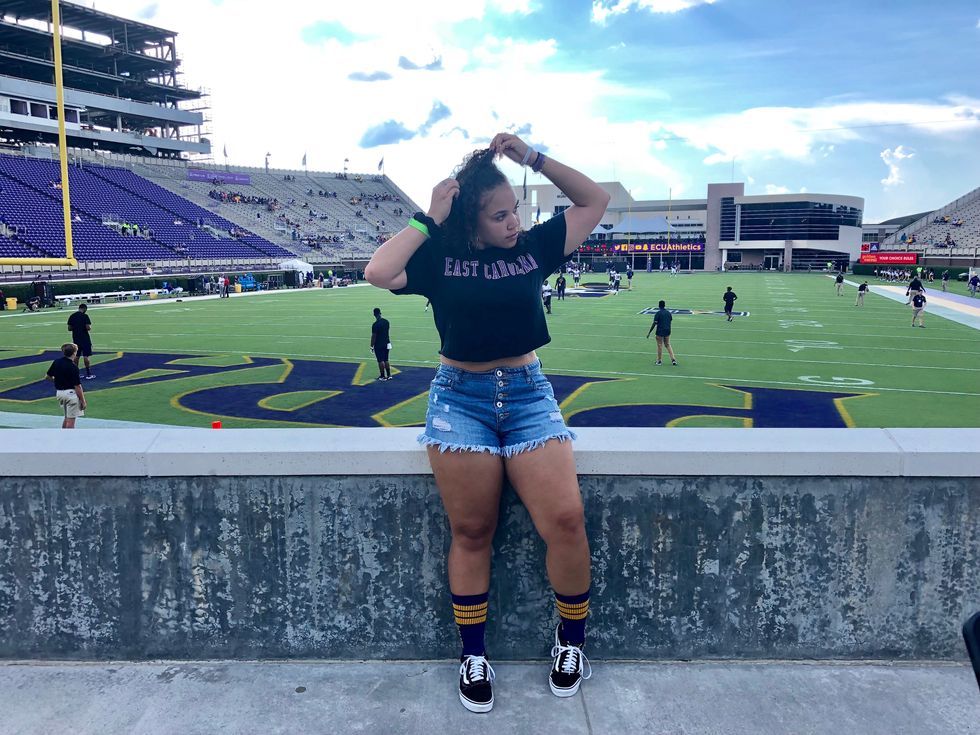 Jerseys, Purple and Gold and Dowdy Ficklen.