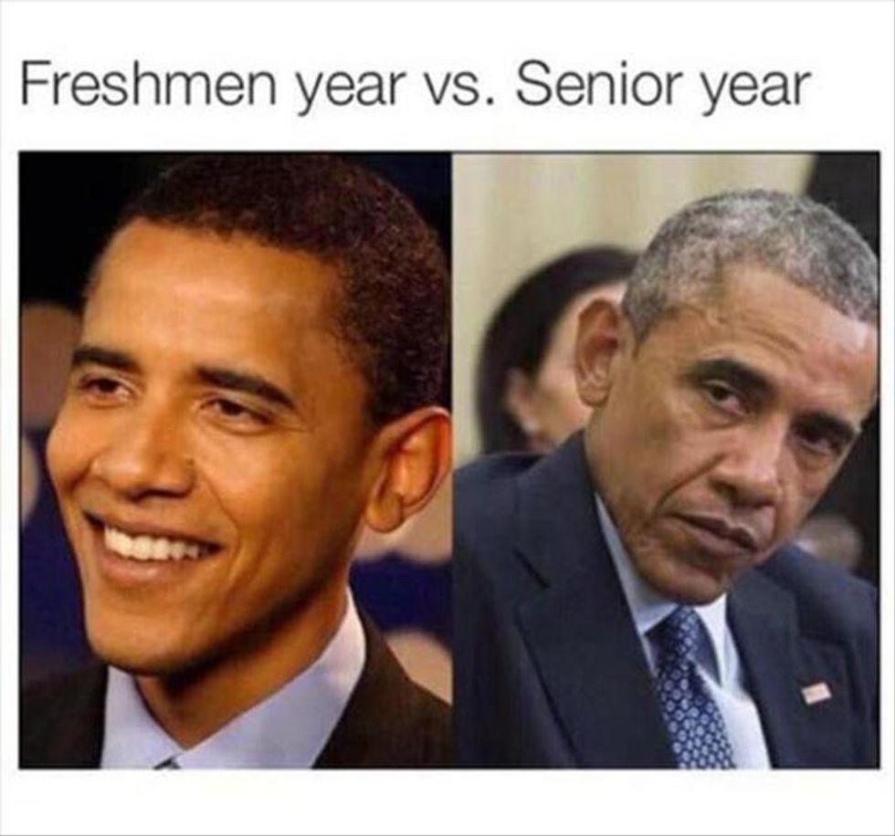 Dramatic Differences Between Freshmen And Senior Year Of College