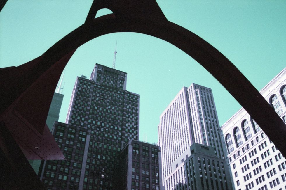 Analog Photography: Chicago on Lomochrome Purple