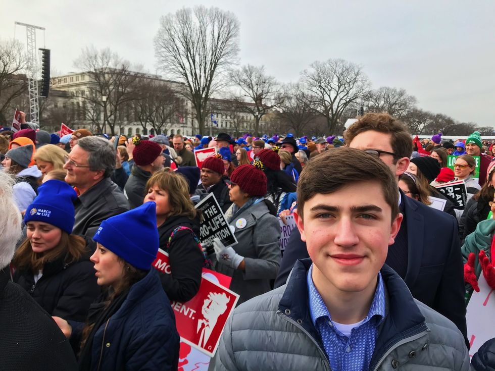 A Year Later, Nick Sandmann Is Still Marching For Life, Proving The Left Can't Bully Him Into Silence