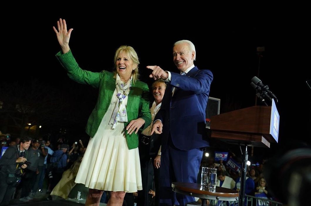 As A Woman, It's Empowering To Watch Jill Biden Protect Joe Biden From Protesters