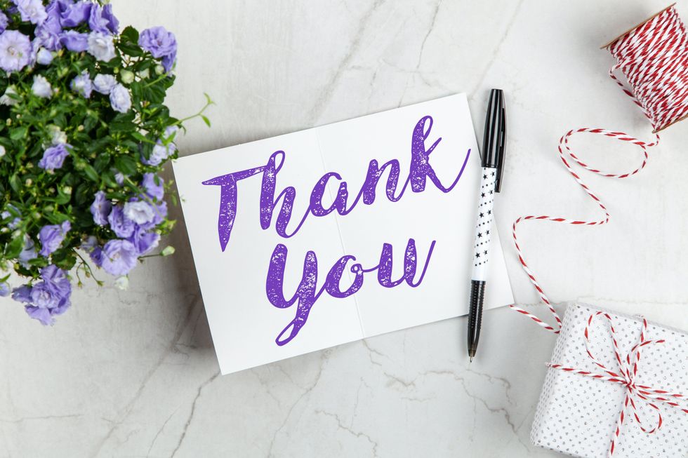 A Series of Thank You Notes