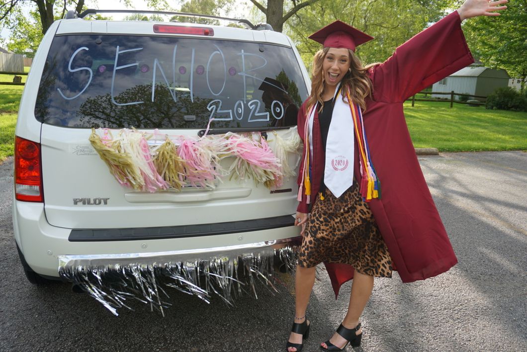 Drive-Thru Graduation By A 2020 Senior