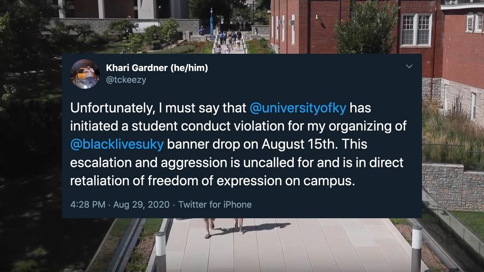 University Of Kentucky Student Hit With Conduct Violation For Posting Anti-Racist Signs On Campus