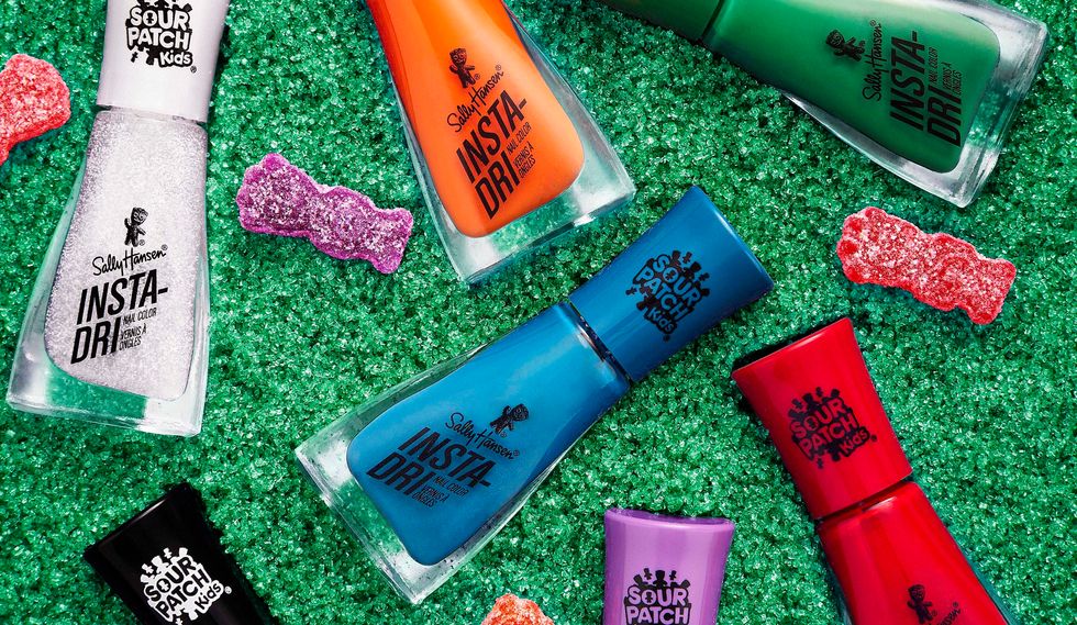 Sally Hansen Just Dropped This SWEET Sour Patch Collab, Just In Time For Halloween-Inspired Manis