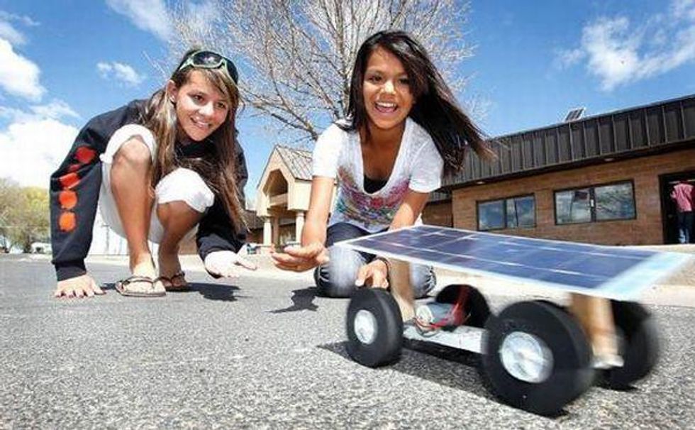 Solar powered toy car experiment: get students interested in solar power