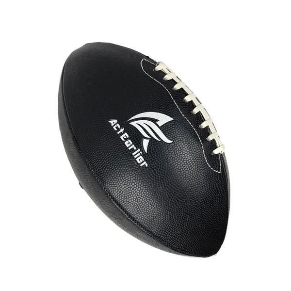 Outdoor Sports Equipment All Black American Football Ball Rugby Ball