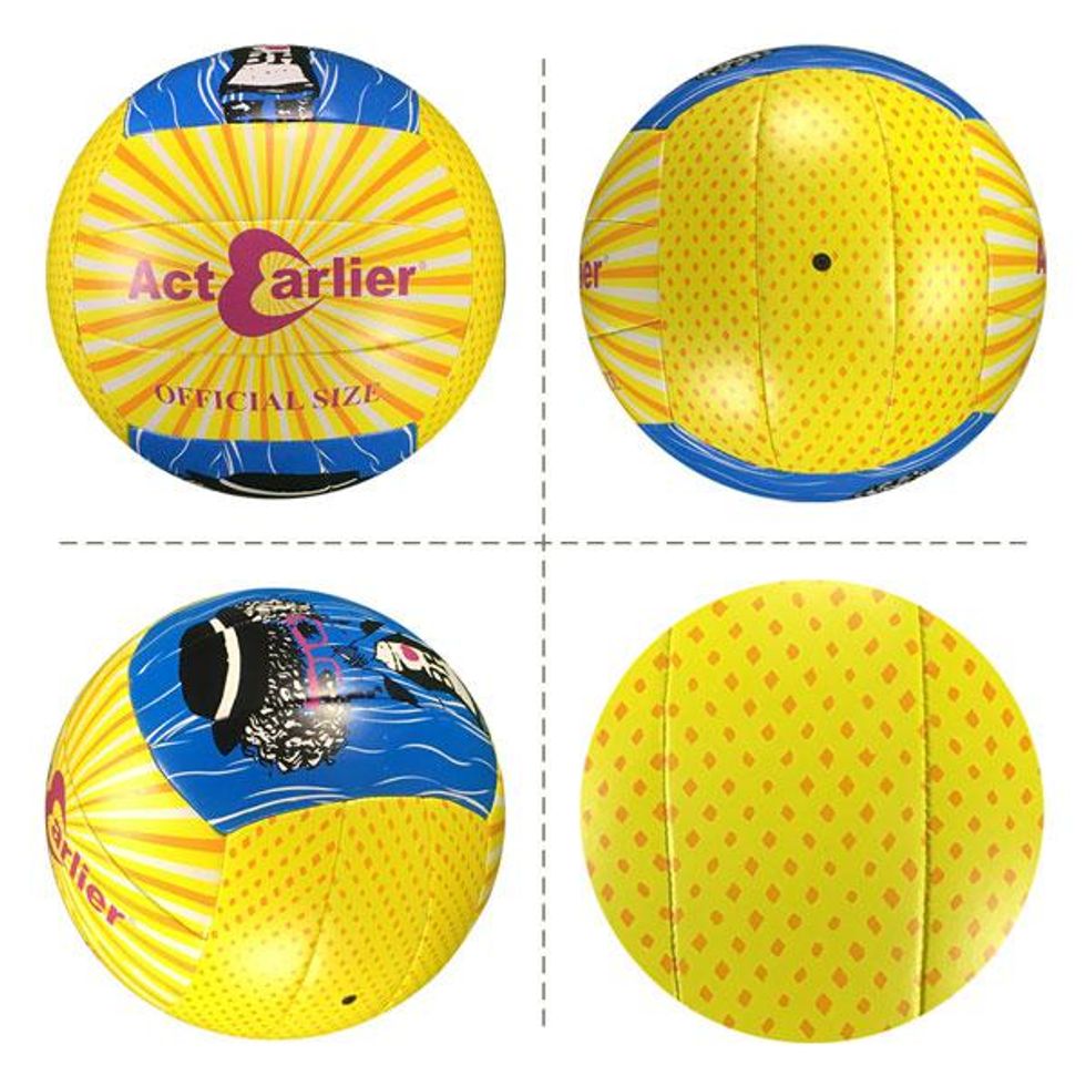 Sports Equipment Custom Logo Official Size Weight PU Machine Stitched Volleyball Ball for Adult Training