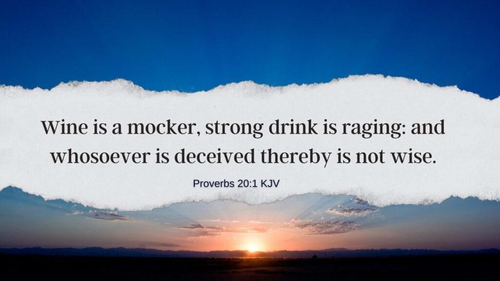 Reflection on Proverbs 20:1