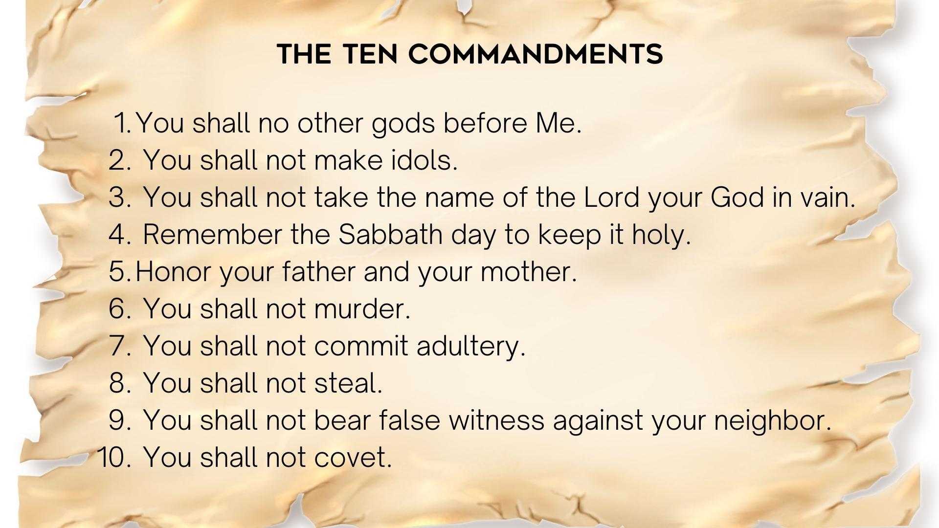 The Ten Commandments