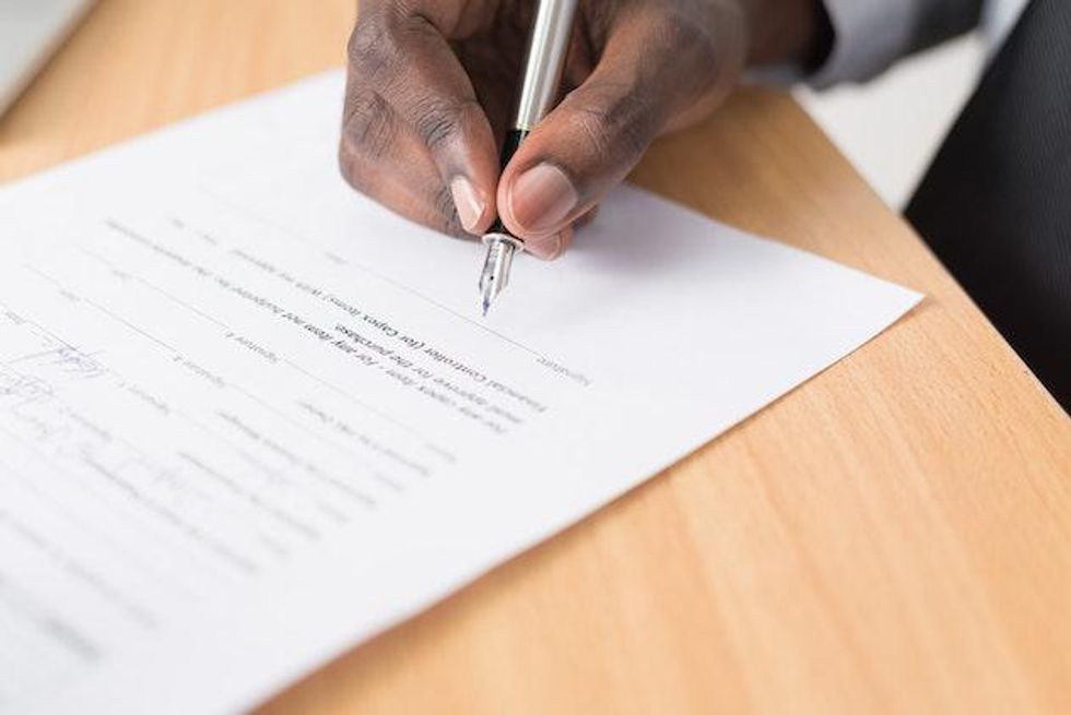 How
to write an affidavit form: