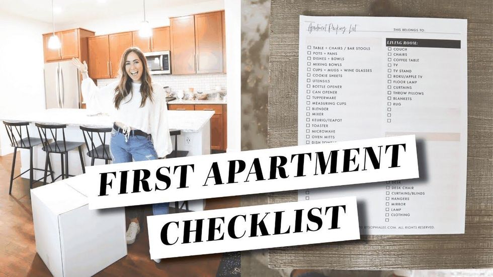 List of necessities for your first apartment