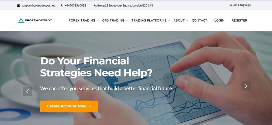 Protradespot.com review - A comprehensive look at this online trading broker - Protradespot review