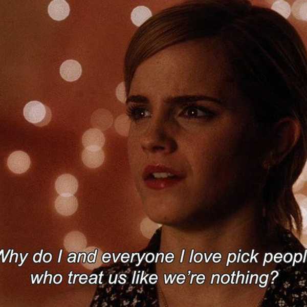 We Accept The Love We Think We Deserve