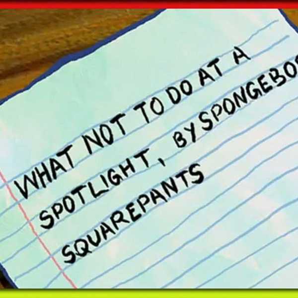 What Not To Do At A Stop Light, As Told By Spongebob