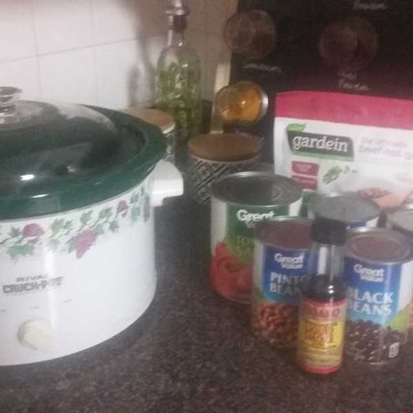 Easy Four Bean Vegan Chili