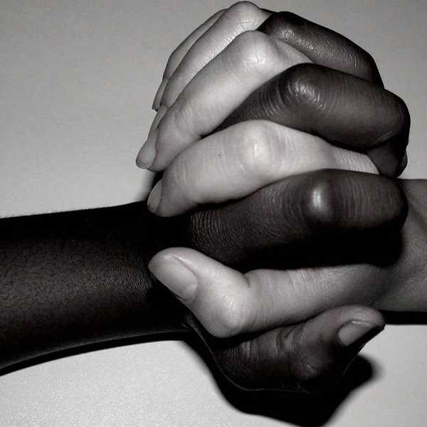 Black. White.