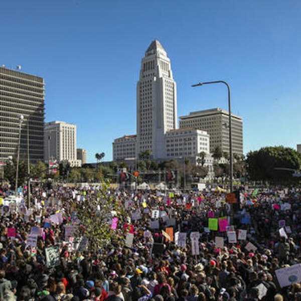 Women's March In Downtown Los Angeles