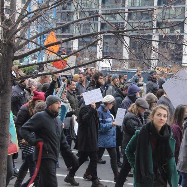 WATCH: Inside A Peaceful Inauguration Day Protest In Washington D.C.