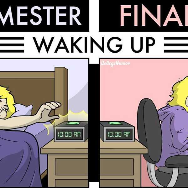 5 Phases of a College Student During Finals Week