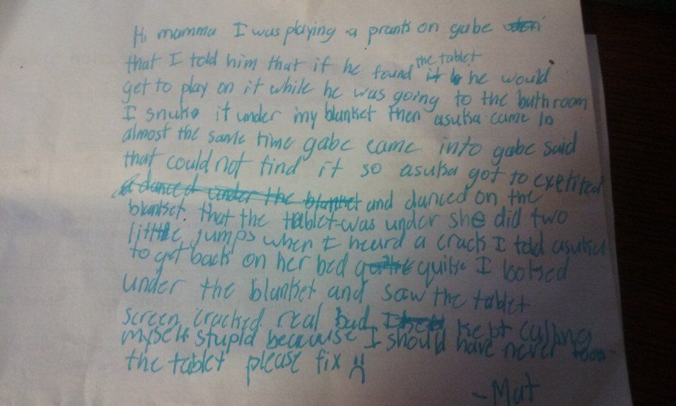 The Broken Tablet and the Sad Little Boy