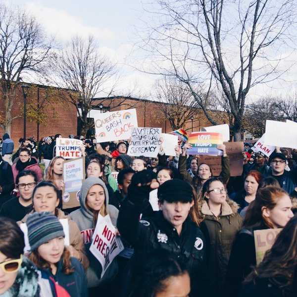 SUNY Oneonta's Anti-Trump Protest