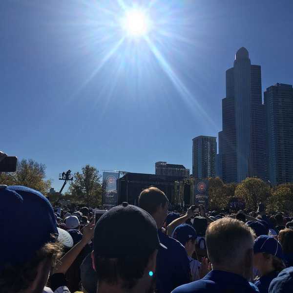 My experience at the Cubs World Series rally