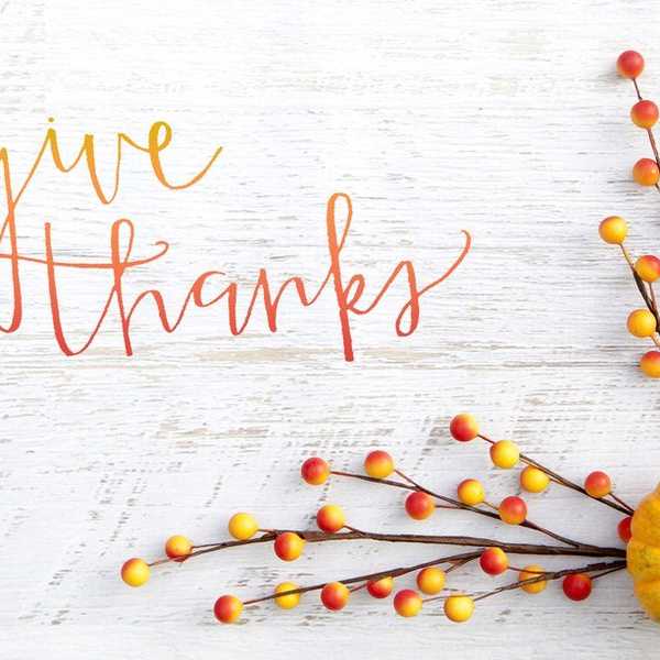 3 Things To Be Thankful For