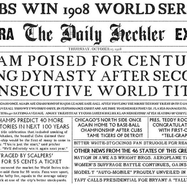 What's Changed Since the Cubs Last World Series Win?