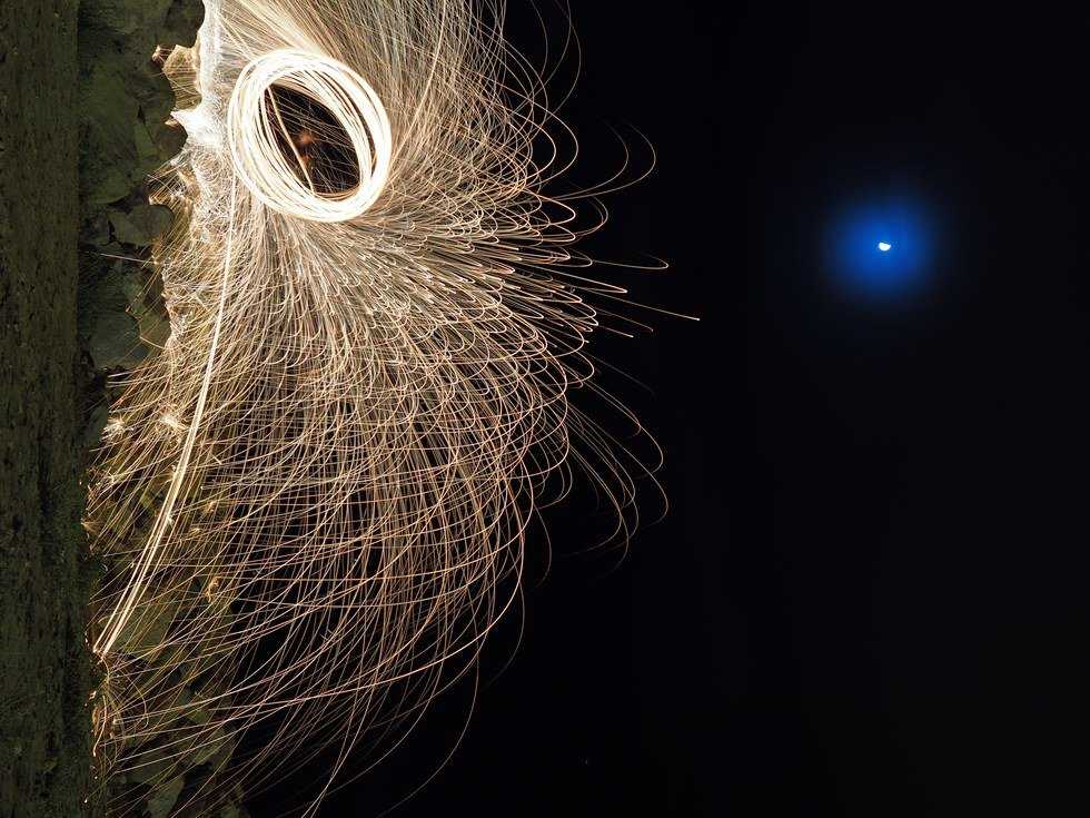 LIght Painting with an added element of Danger!!