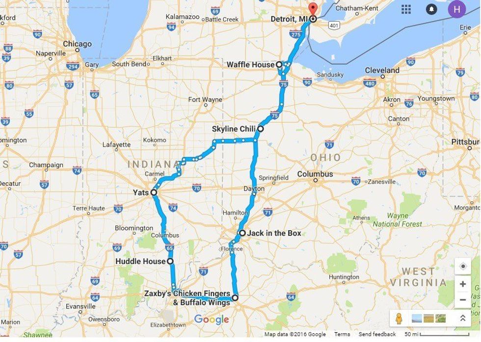 The Ultimate Out-Of-Detroit Fast Food Road Trip