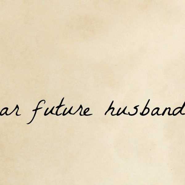 An Open Letter To My Husband-To-Be