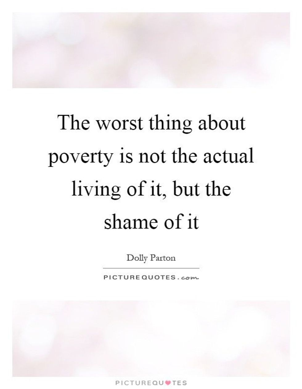 The Guilt And Shame Of Poverty