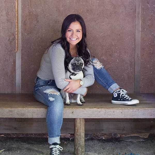 A Girl and Her Pug