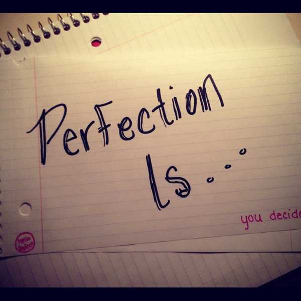 Calling All Perfectionists