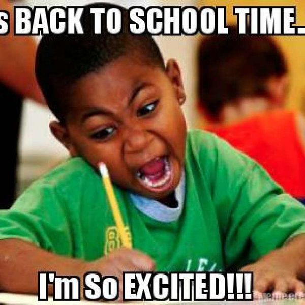 The First Day Of The Semester Is Here