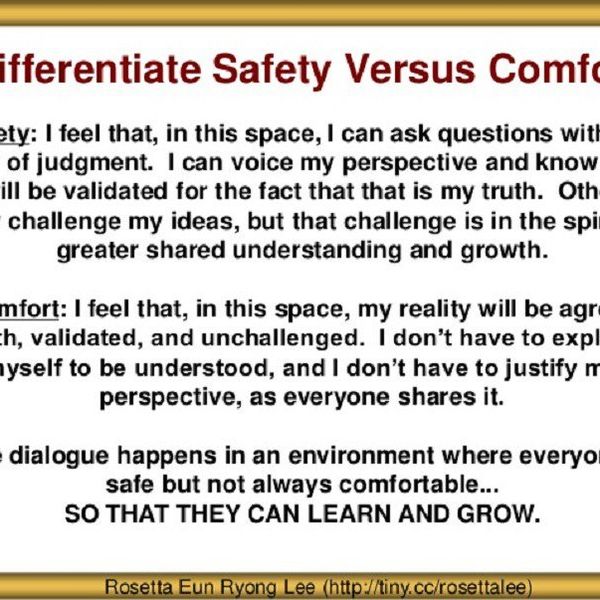 Safe Spaces Versus Brave Spaces
