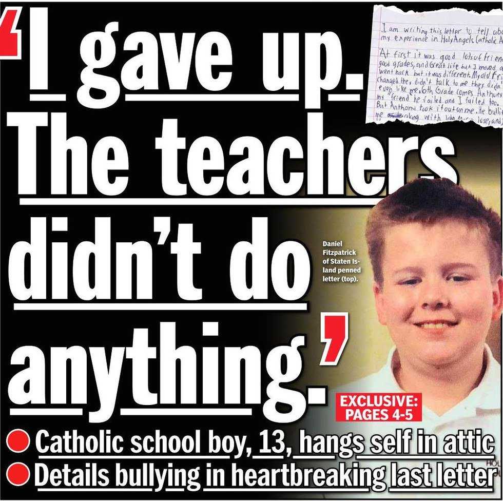 Bullying Has To End