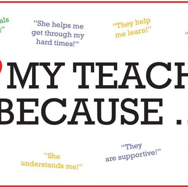 To The Teachers Who Helped Me The Most