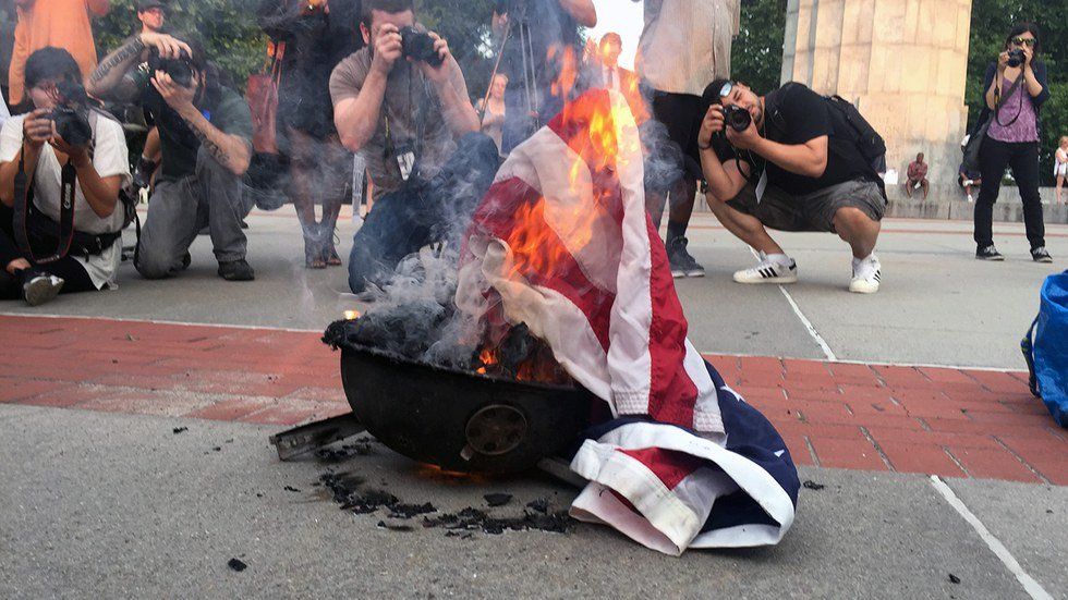 Burning The US Flag Should Be A Federal Crime