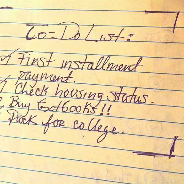 College Checklist