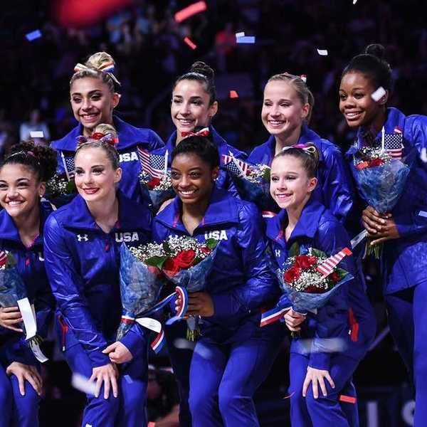 U.S. Women Gymnasts On Their Way To Rio