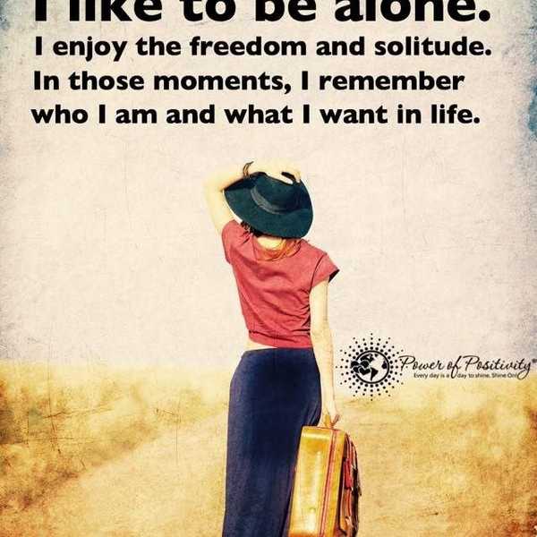 Learning To Love Being Alone