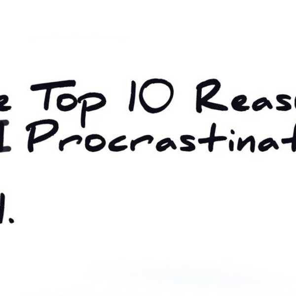 What Your Body Does When You Procrastinate
