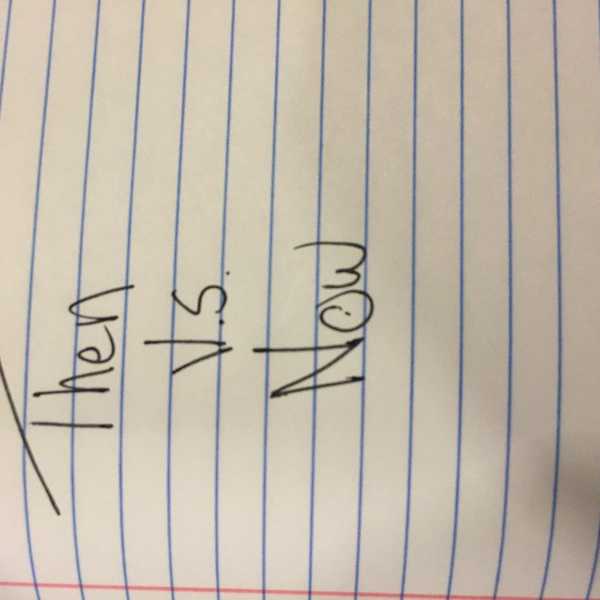 I'm Not The Person That I Was Then