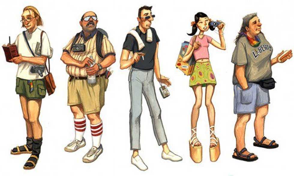 Tourist Season In A Tourist Town