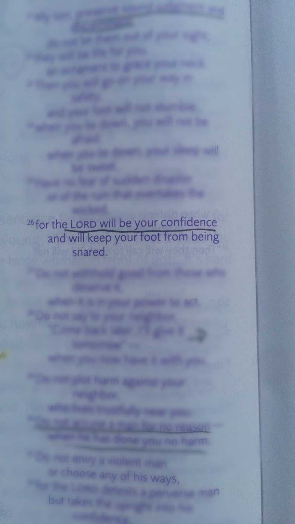 Confidence: From God