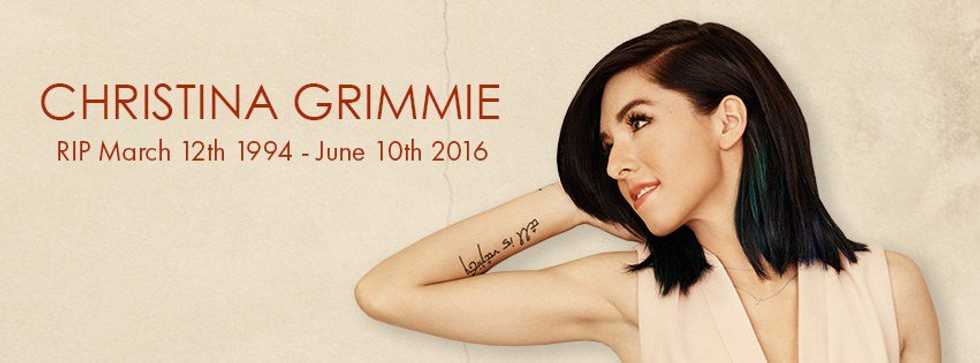 Christina Grimmie: Dead