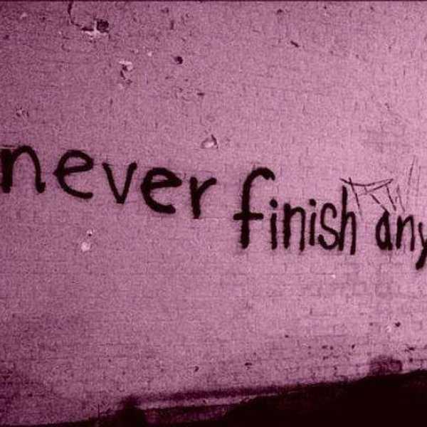 Starting A Project Vs. Finishing A Project